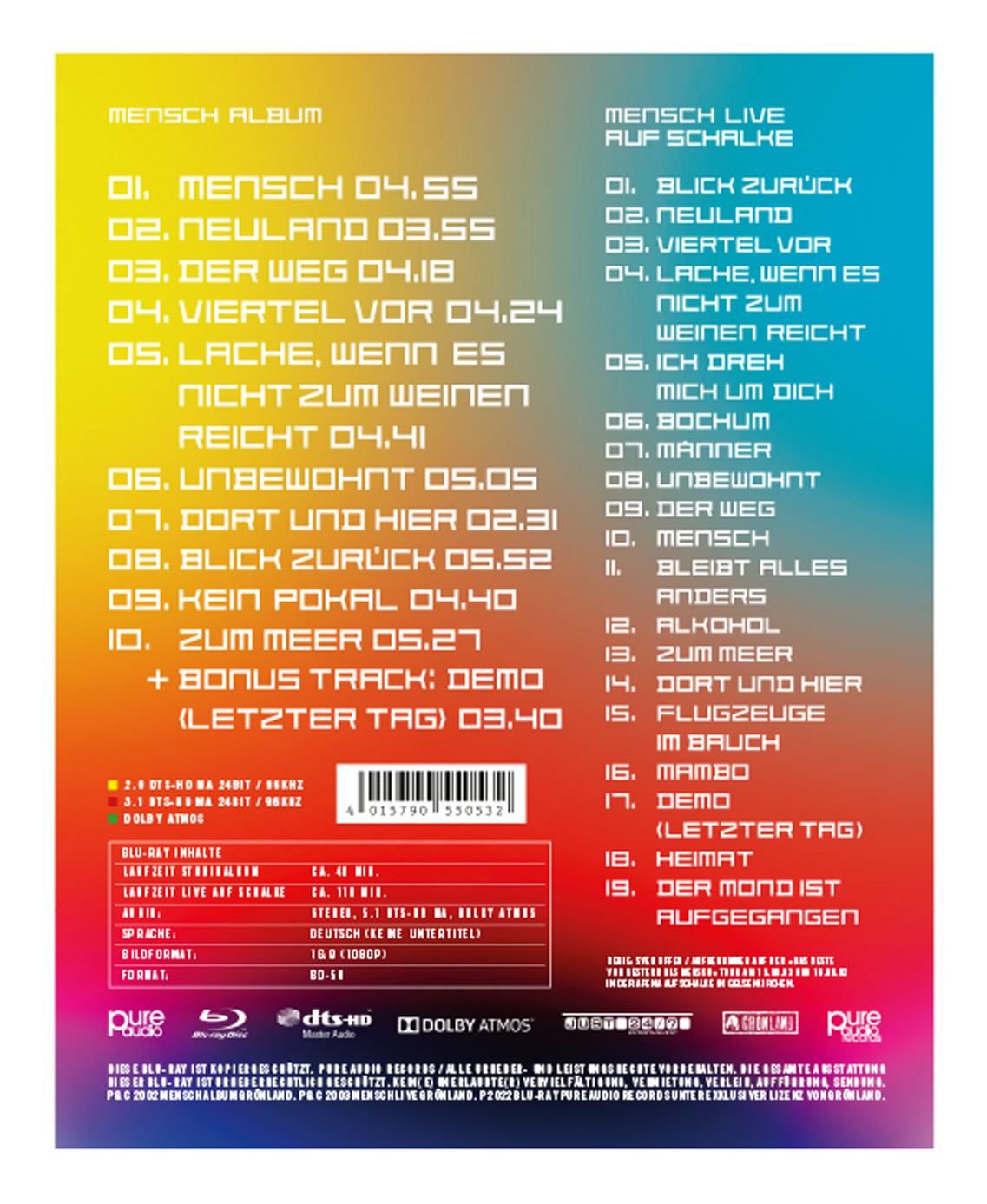 Herbert Grönemeyer - Mensch (Dolby Atmos Edition) – Bild 2