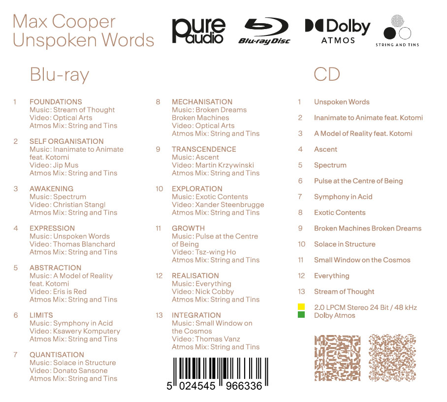 Max Cooper – Unspoken Words (Dolby Atmos Edition) – Bild 2